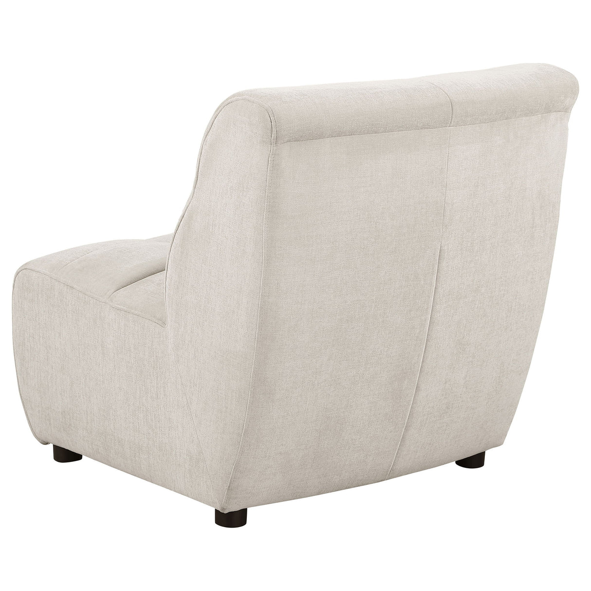 Oliver - 5 Piece Upholstered Sectional Sofa With Curved Silhouette - Ivory