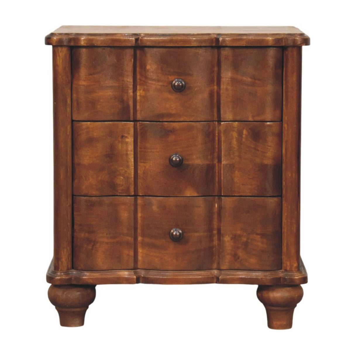 Solid Wood Lume Panel Bedside Table
