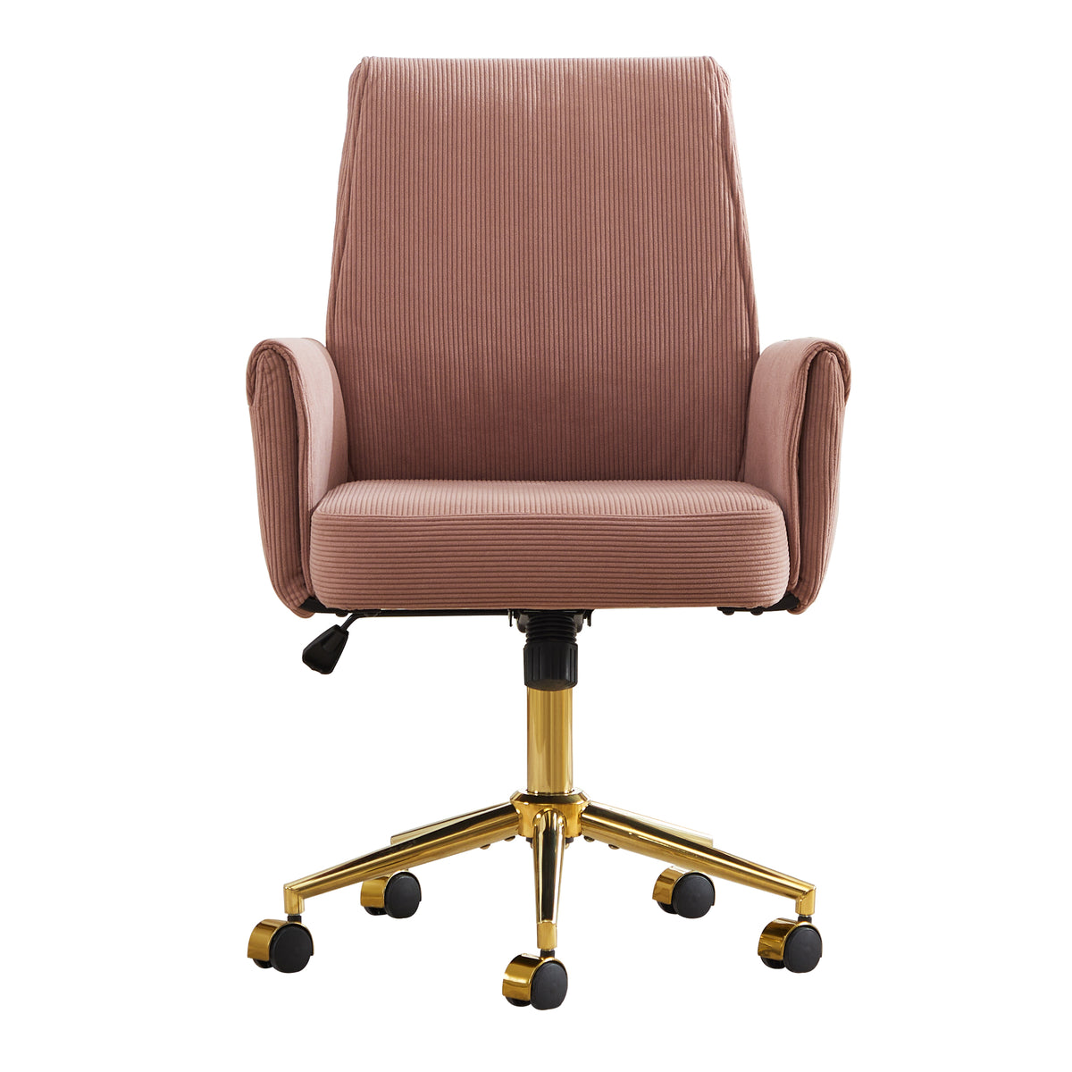 Mid-Back Liftable Office Chair in Light Pink