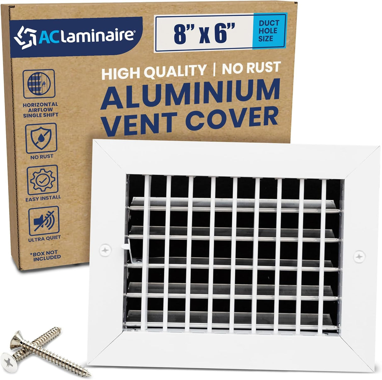 AC Register Vent Cover 8X6 Inch