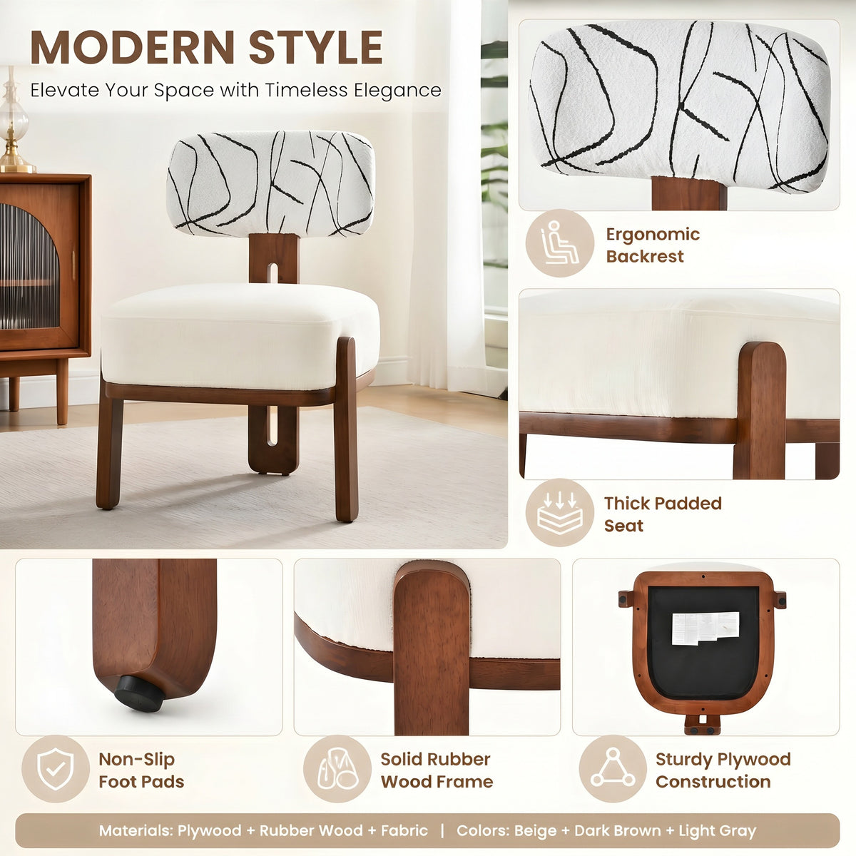 7-Piece Dining Table Set for 6, 71"