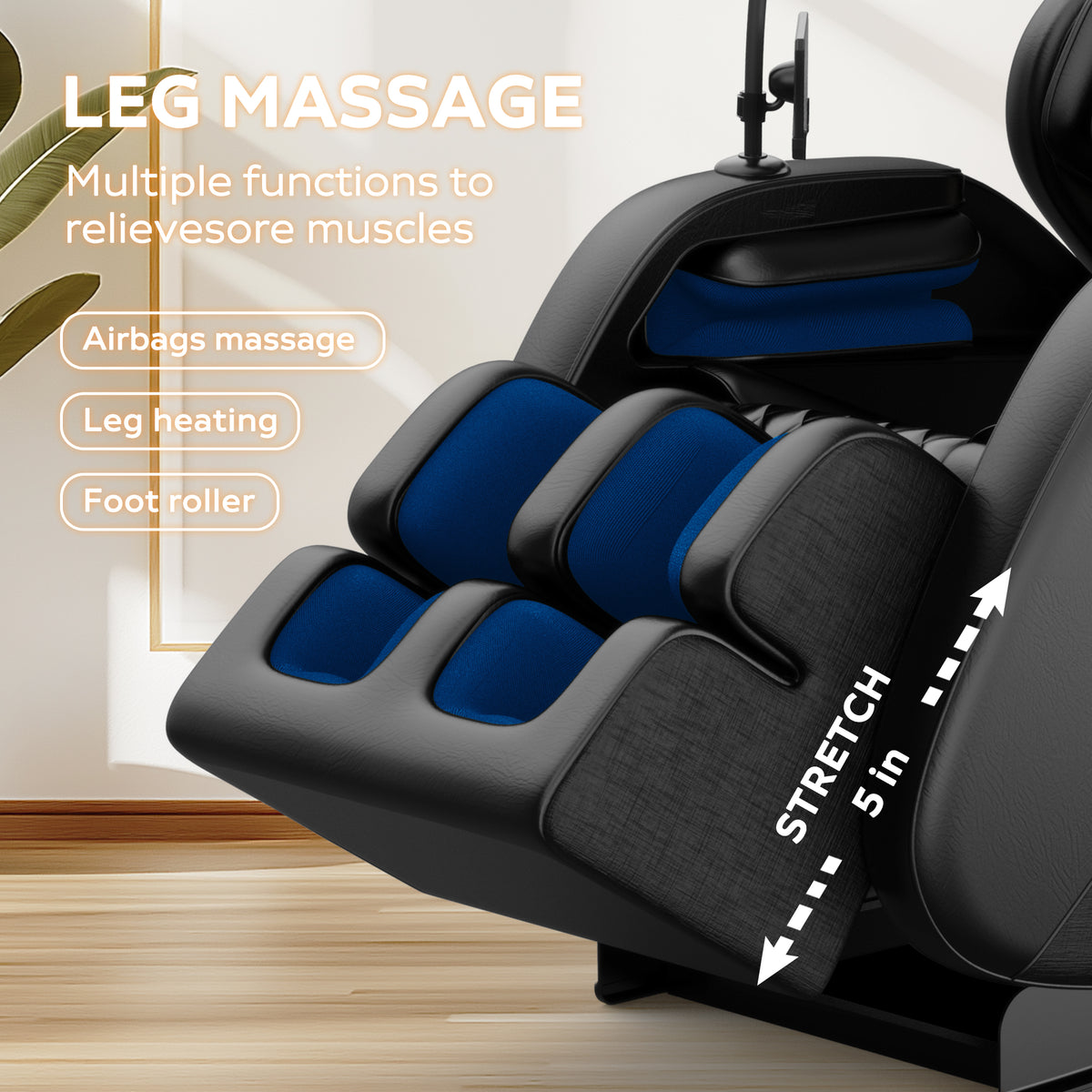 2024 Massage Chair Recliner with Zero Gravity & Full Body Air Pressure