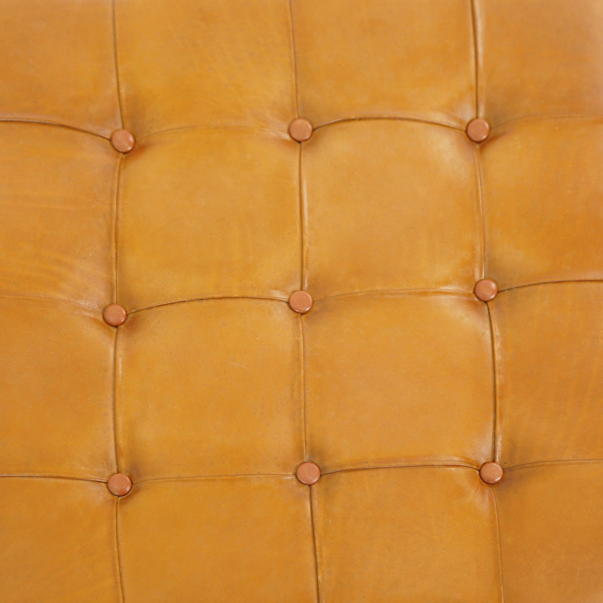 Mark - Tufted Square Genuine Upholstered Ottoman