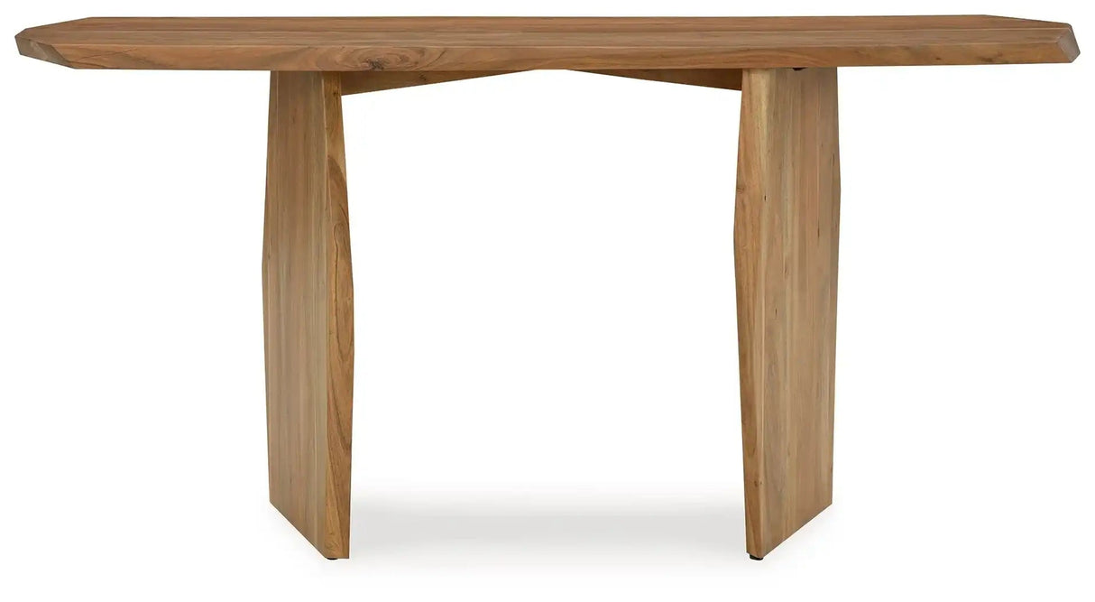 Holward - Console Sofa Table - Natural - Best Buy Furniture