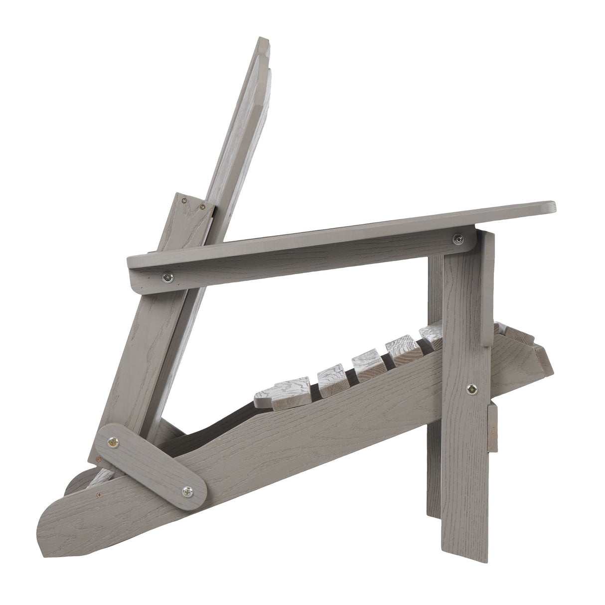 Oversize Outdoor Folding Adirondack Chair - Gray