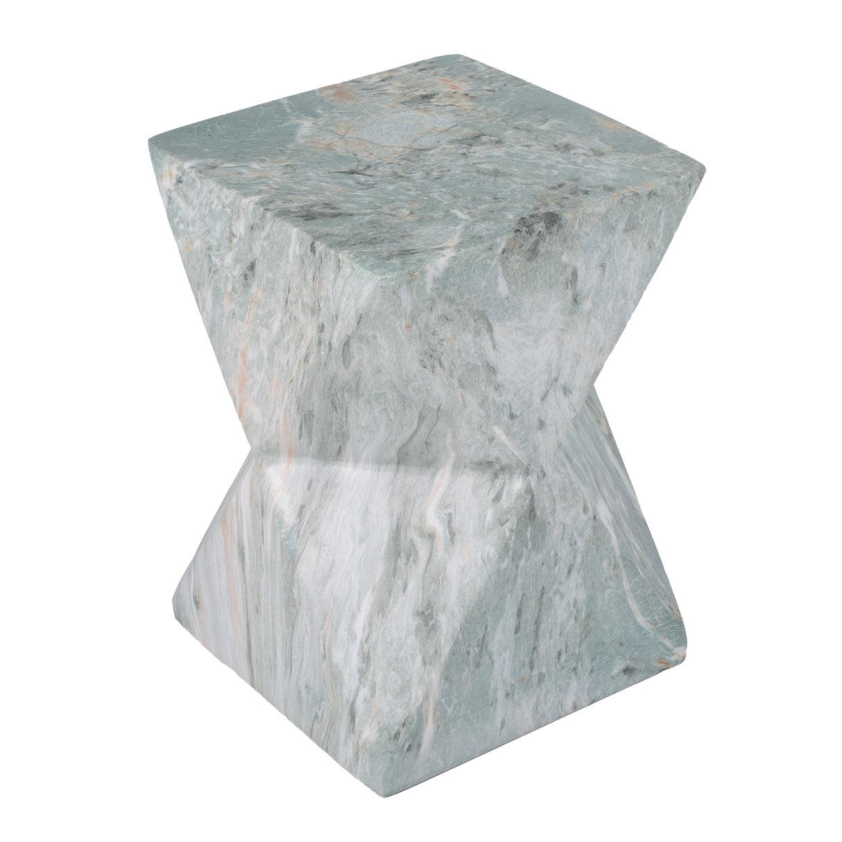 Modern Geometric Hourglass Accent Table