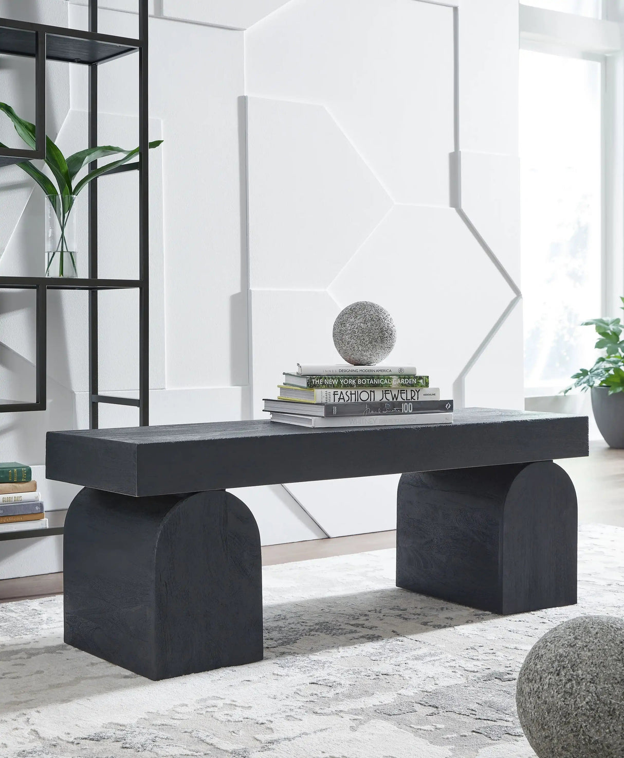 HoLGrove - Accent Bench - Black - Best Buy Furniture