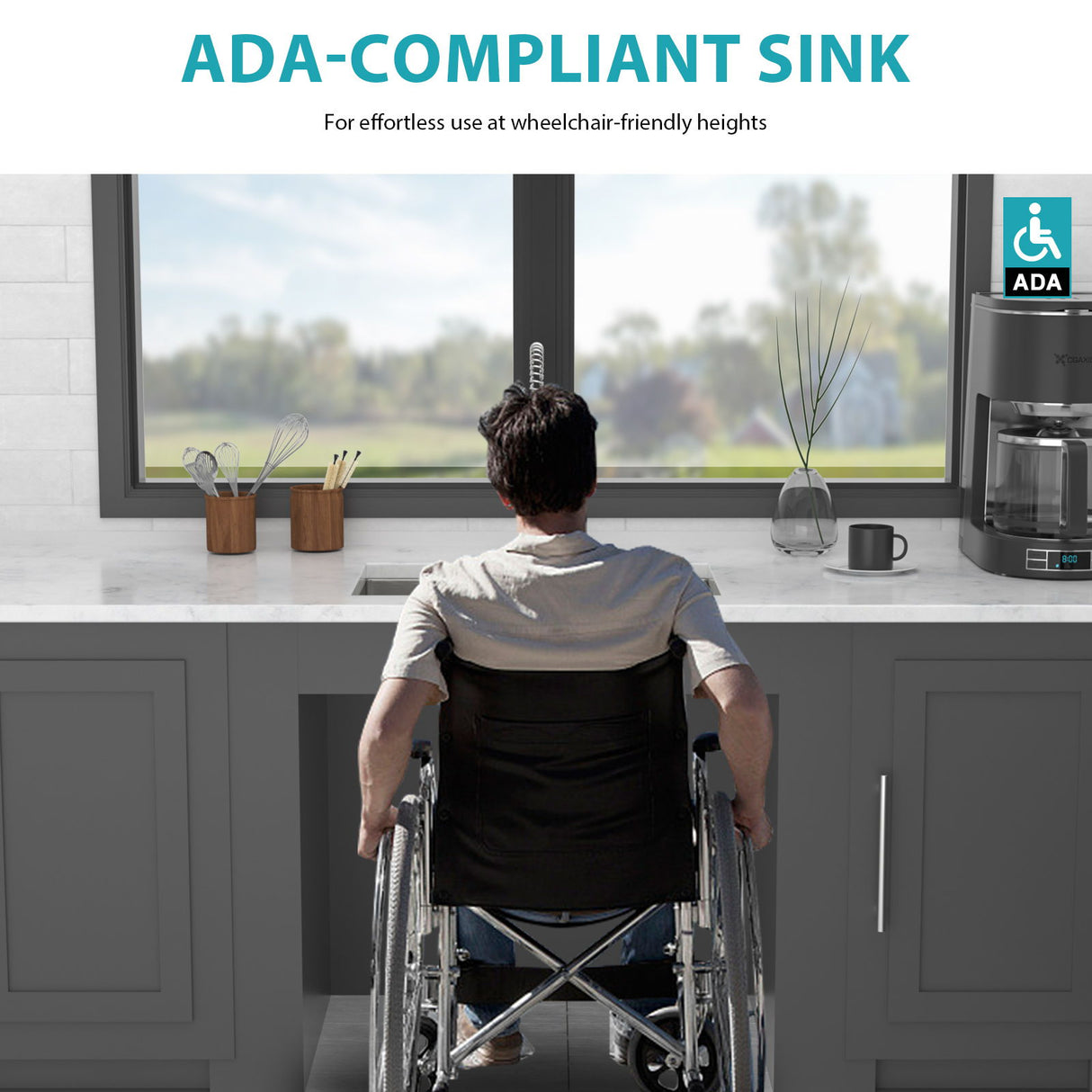 Undermount Sink, Low Depth Single Bowl