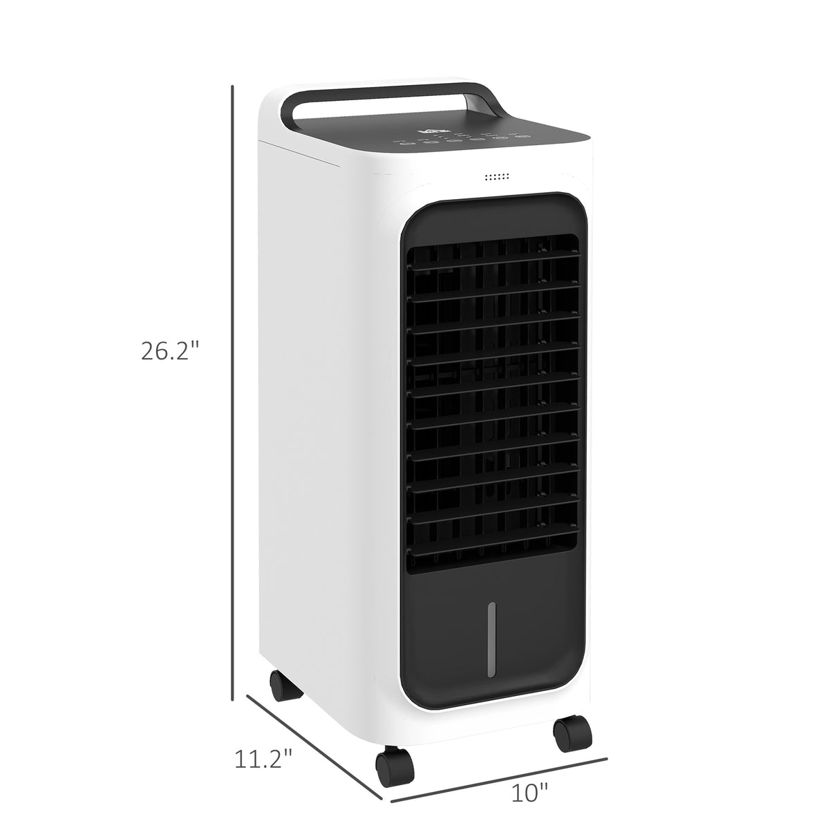 HOMCOM 26" Evaporative Air Cooler with Ice Packs
