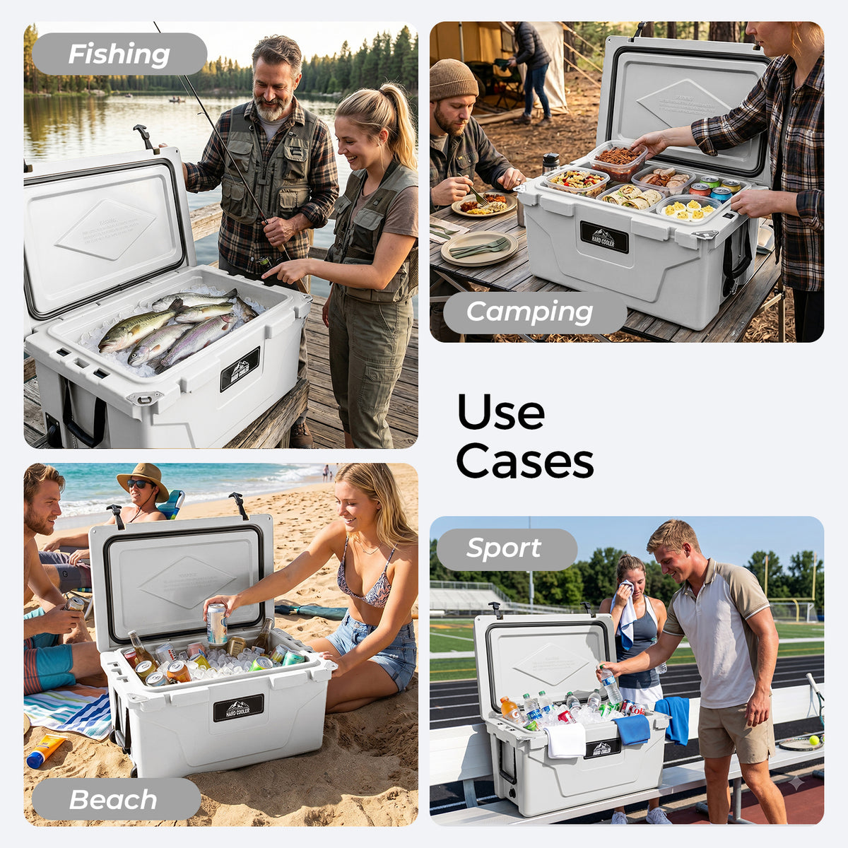 65QT Portable Insulated Cooler Box