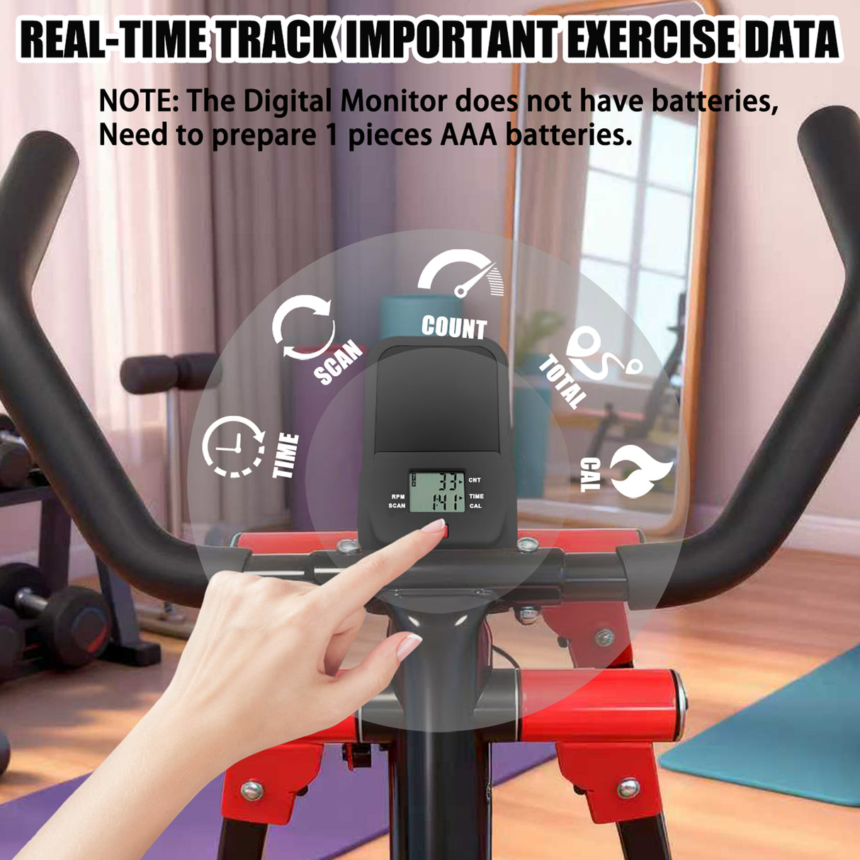 Air Walking Elliptical Machine - Foldable Cardio Cross Trainer