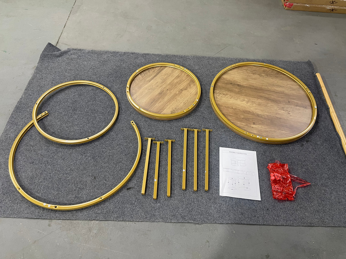 27.6in Nesting Coffee Table Set of 2