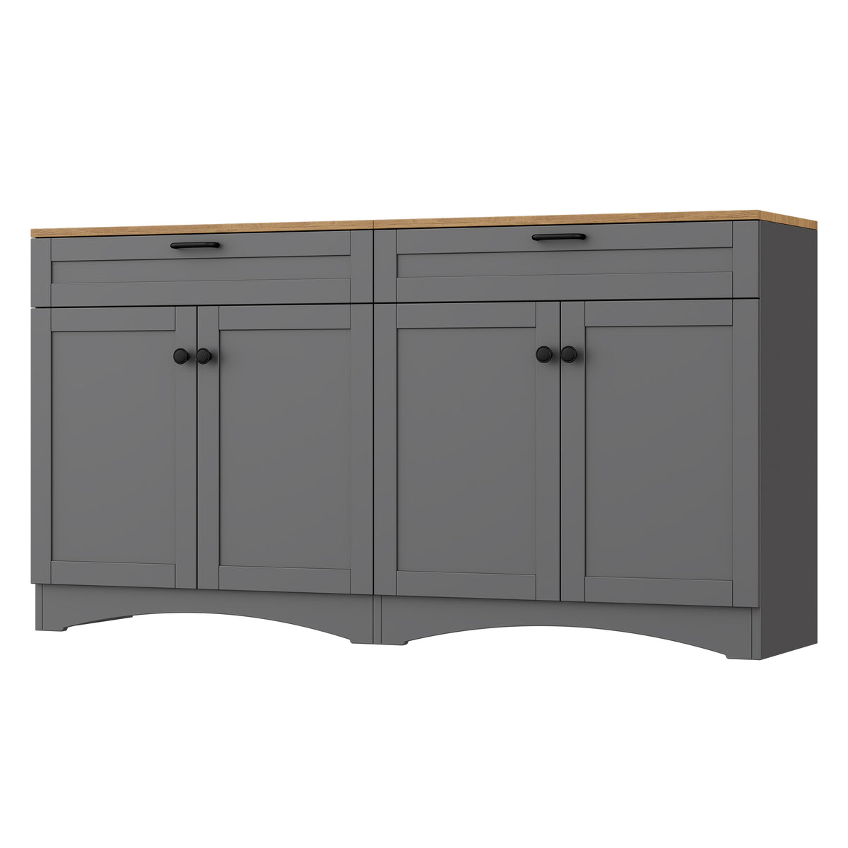 On-Trend Farmhouse TV Stand with 2 Drawers for TVs Up to 70"