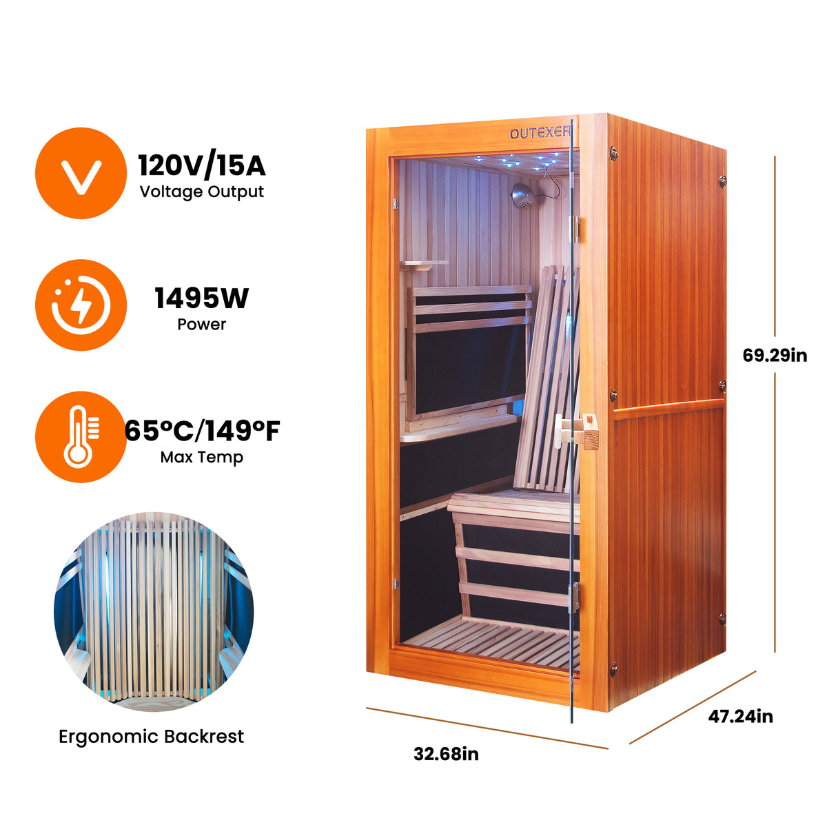 HOSAUNA Premium Home Sauna