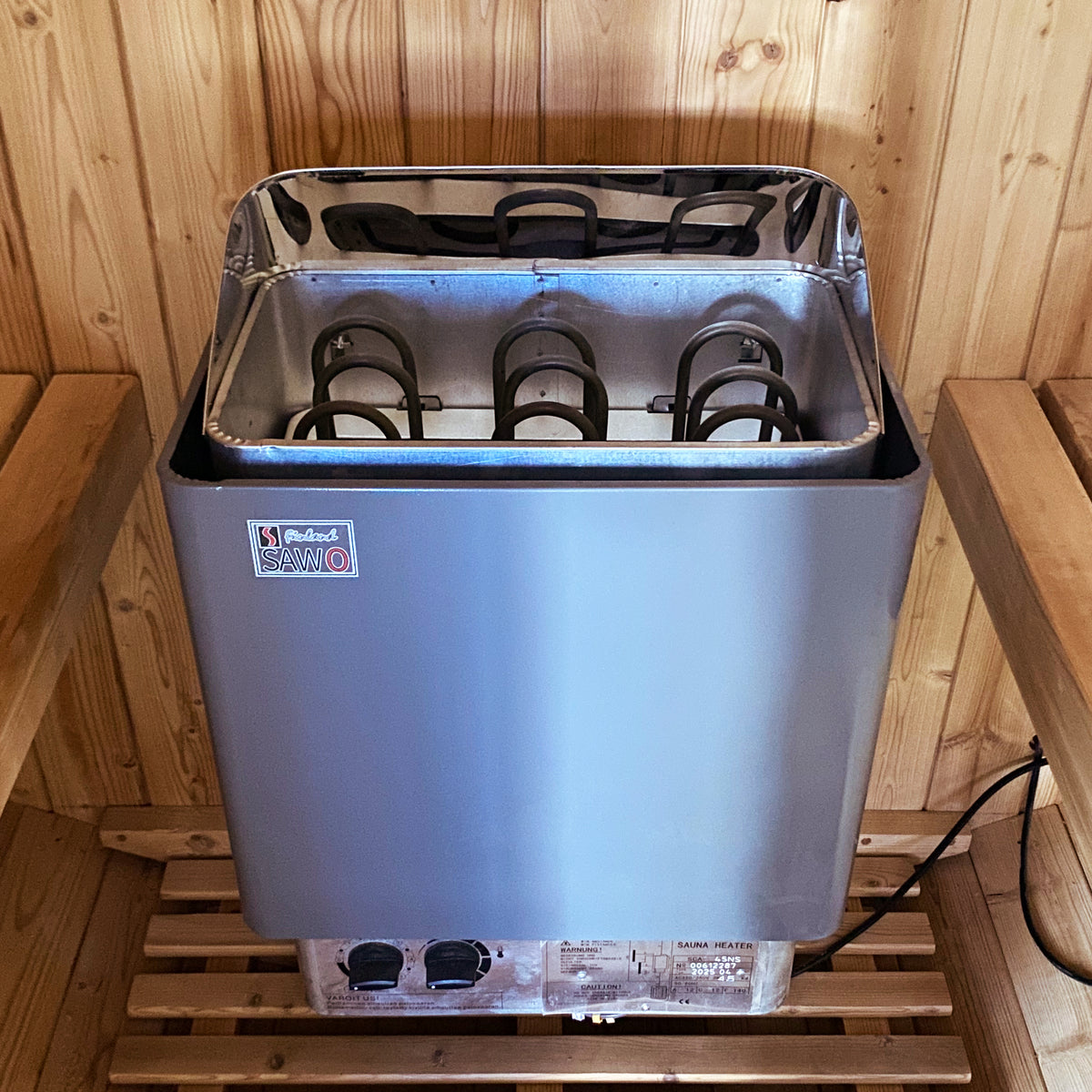 Traditional Cylindrical Stove Double Sauna Room