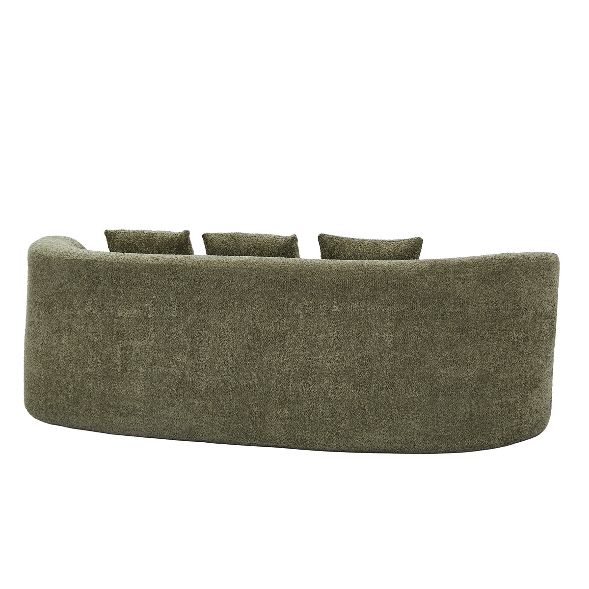 90 in. Curved Modern Boucle Sofa