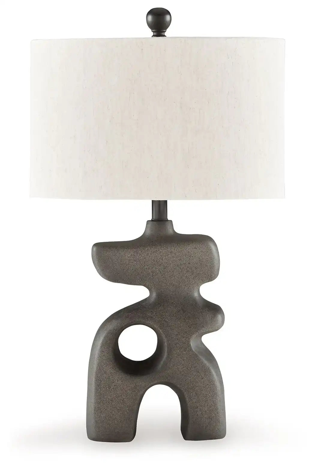 Danacy - Paper Table Lamp - Distressed Black - Best Buy Furniture