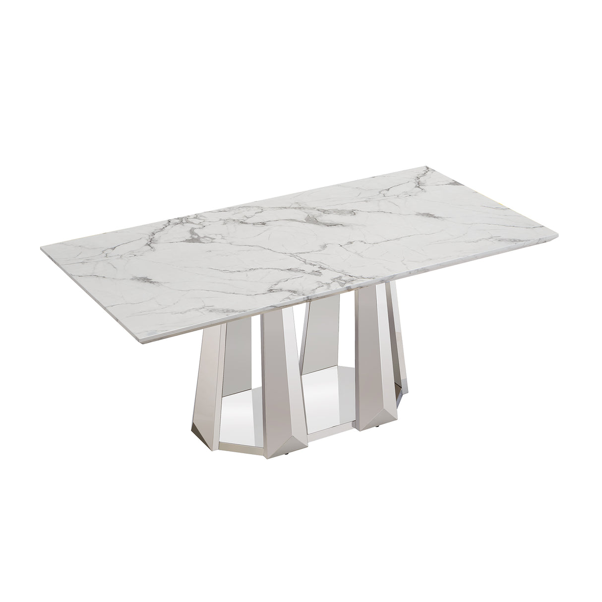 Marble Dining Table for 6 People