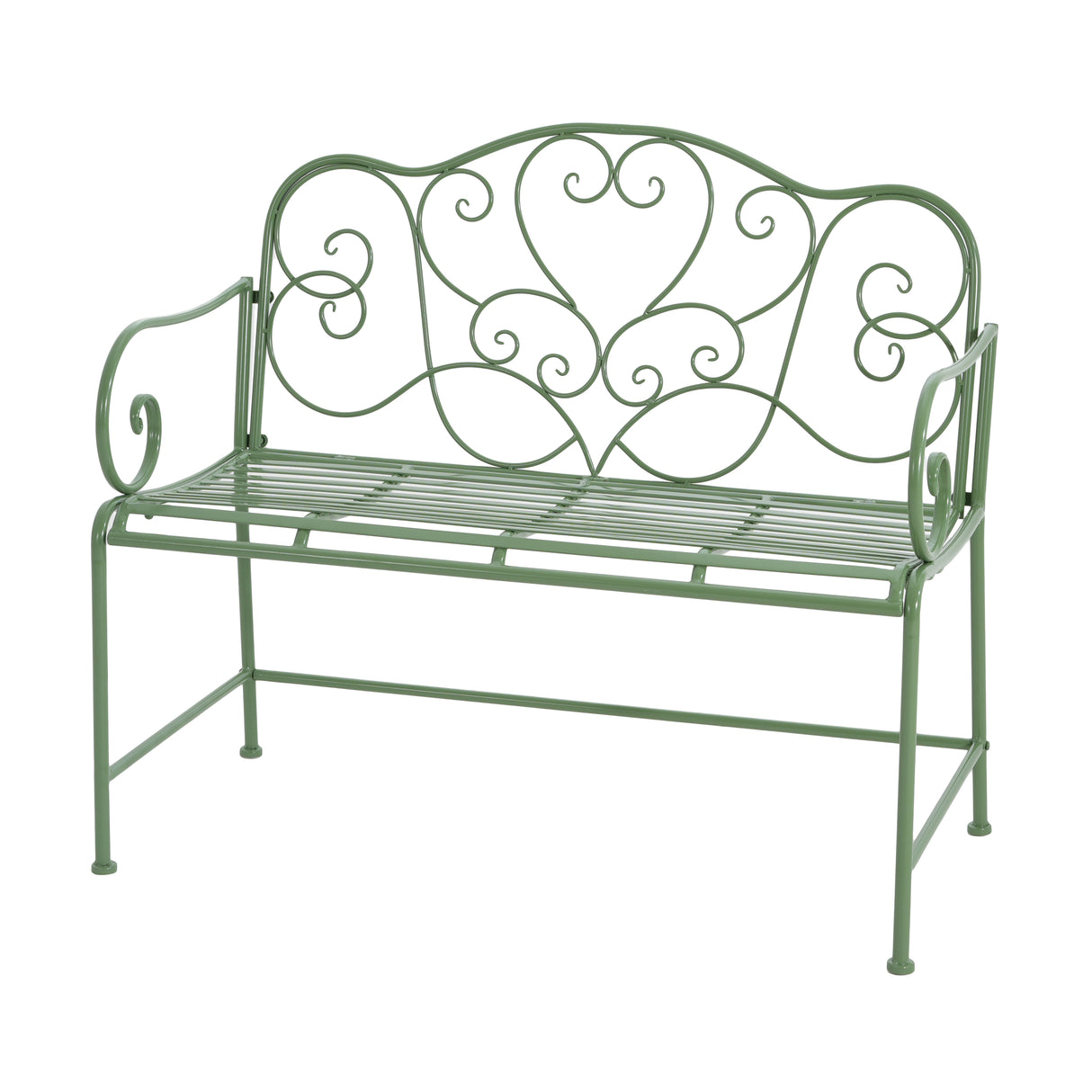 Sunnydaze Outdoor Garden Bench - Green