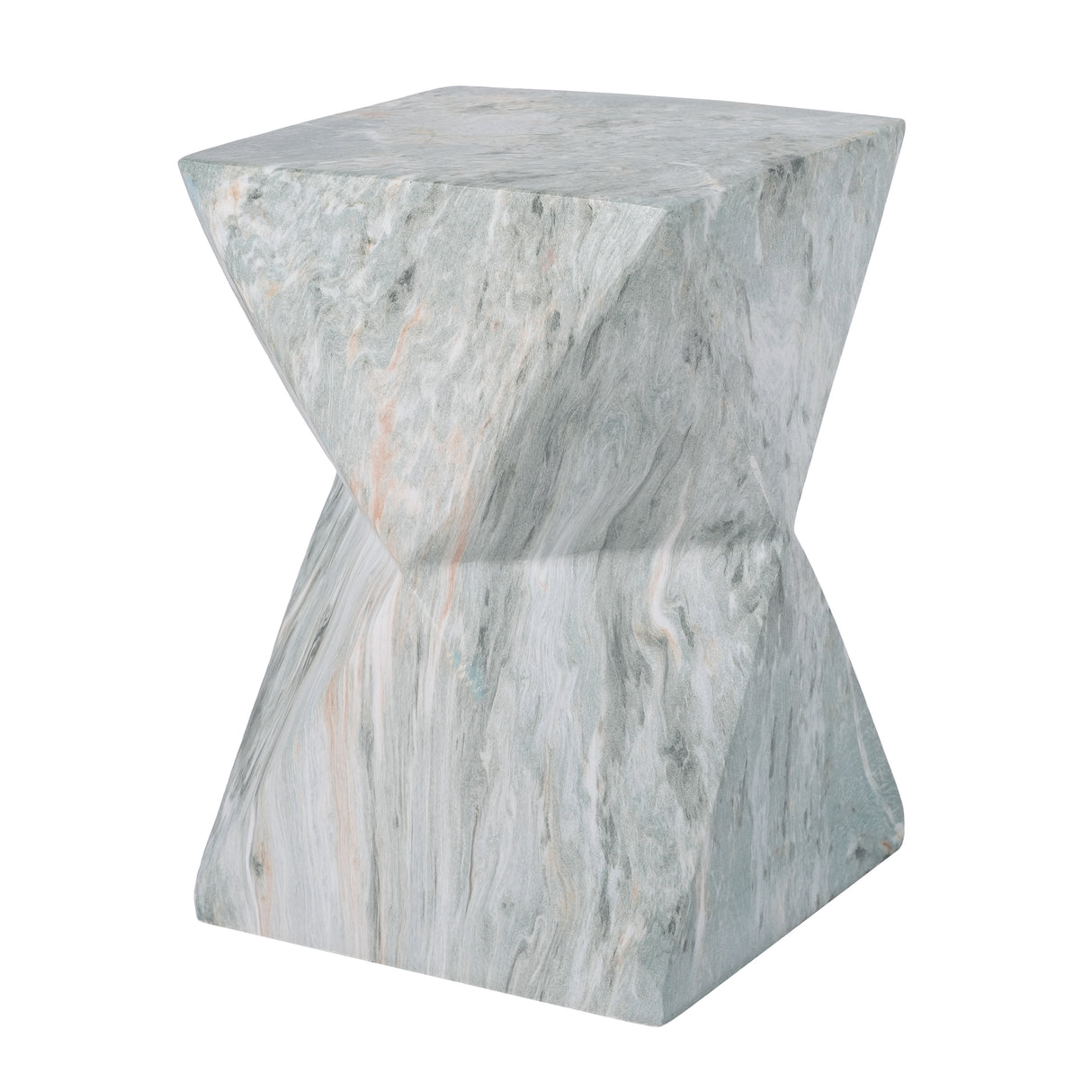 Modern Geometric Hourglass Accent Table