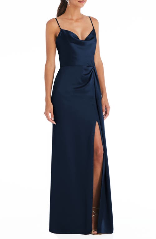 THE DESSY GROUP womens Dessy Collection Cowl Neck Maxi Dress 4