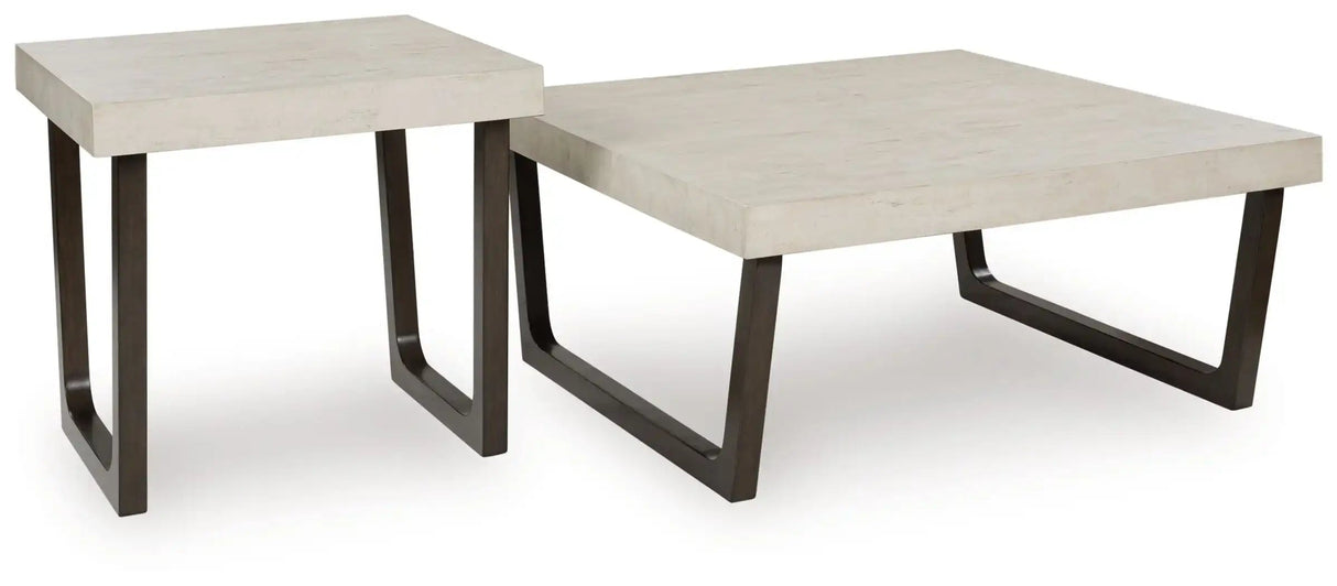 Westenfort - Occasional Table Set (Set of 2) - Espresso / Gray - Best Buy Furniture