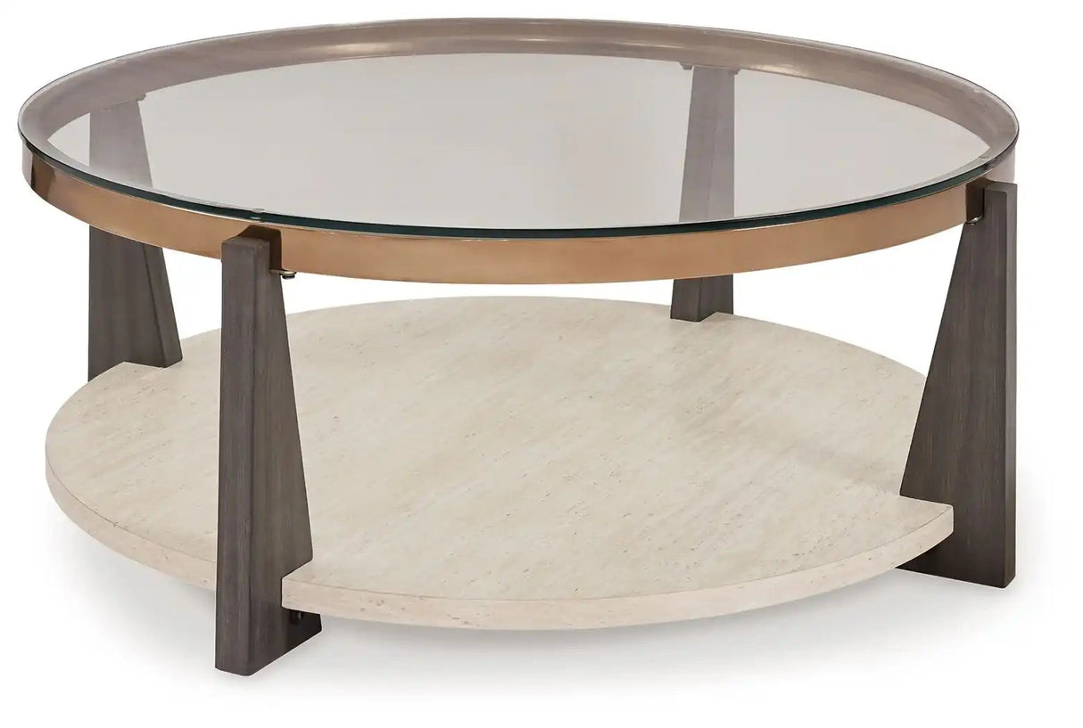 Frazwa - Round Cocktail Table - Multi - Best Buy Furniture