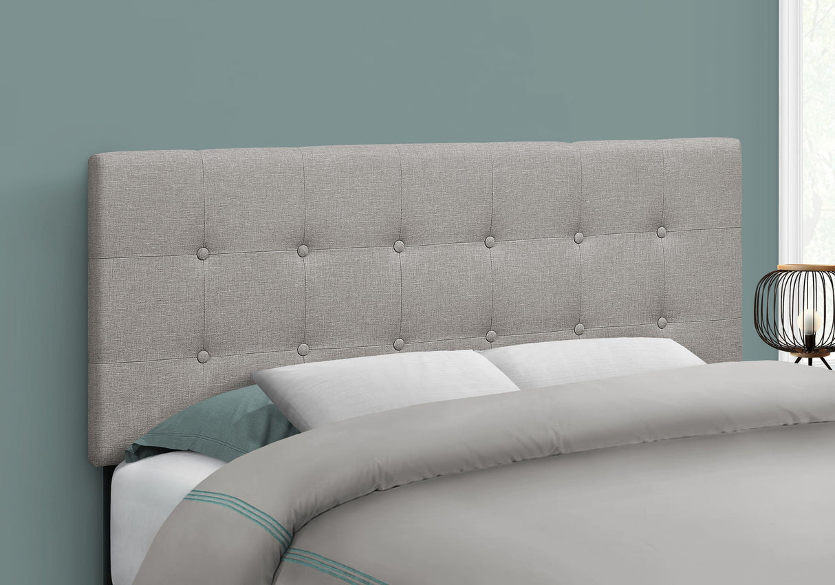 Full Size Bed Headboard Only, Upholstered, Transitional - Gray - Best Buy Furniture