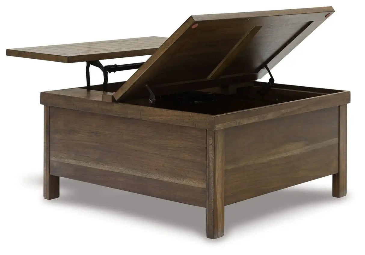 Moriville - Lift Top Cocktail Table - Grayish Brown