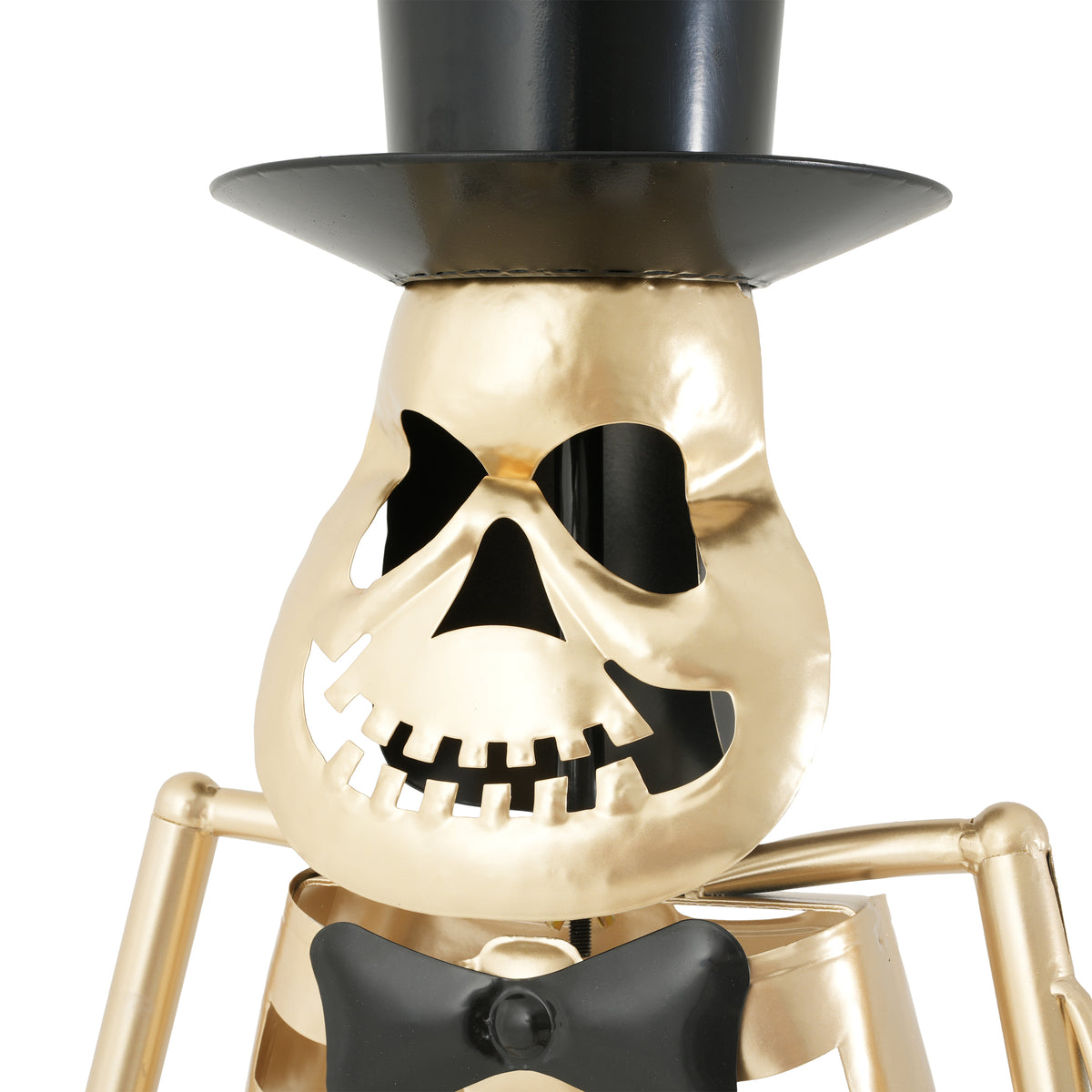 64.6 Inch Metal Skeleton Musician Statue