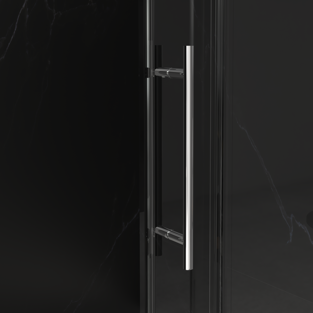 56"-60"W x 76"H Frameless Shower Door