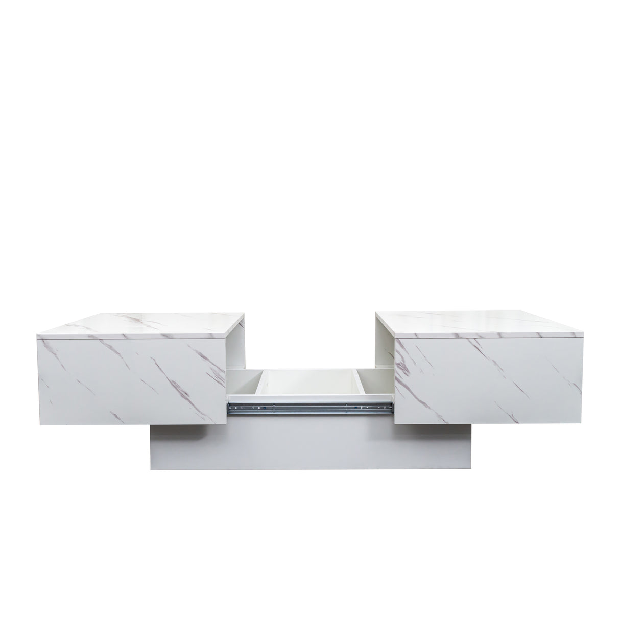 Coffee Table with Sliding Tabletop and Hidden Storage