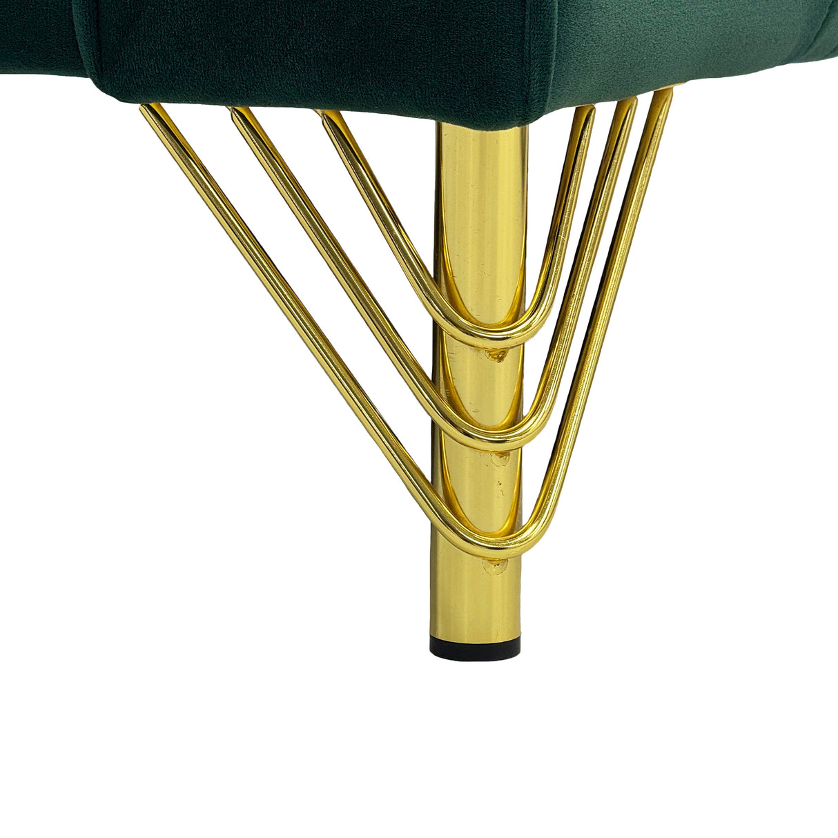 Emerald Green Velvet 2-Piece Sofa Set