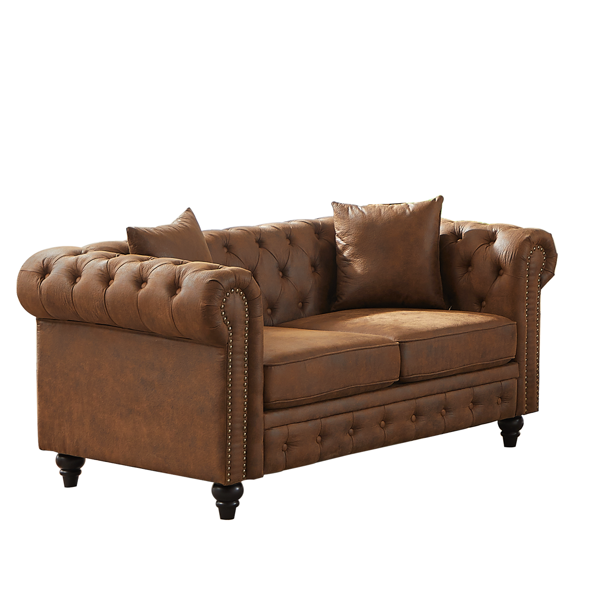 FX 63.5" Contemporary Design Chesterfield Sofa