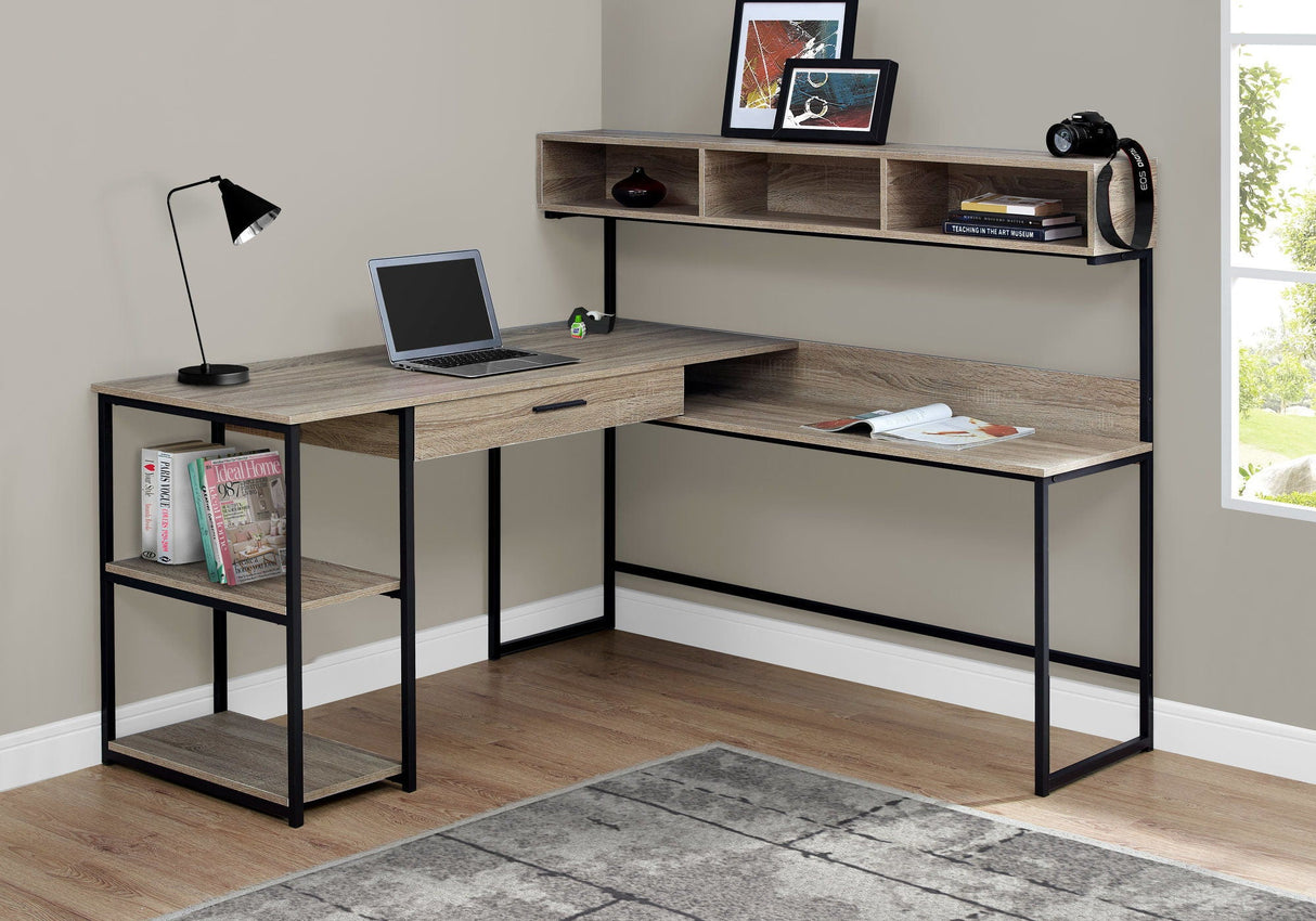 Computer Desk, Home Office, Corner, Storage Drawers, L Shape, Laptop, Contemporary & Modern - Best Buy Furniture