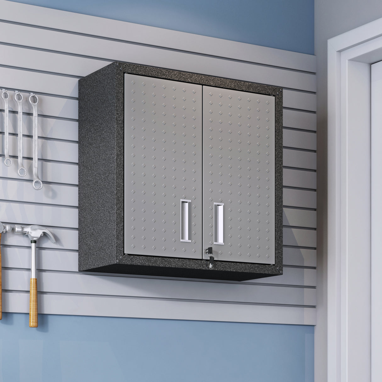 Floating Garage Cabinet