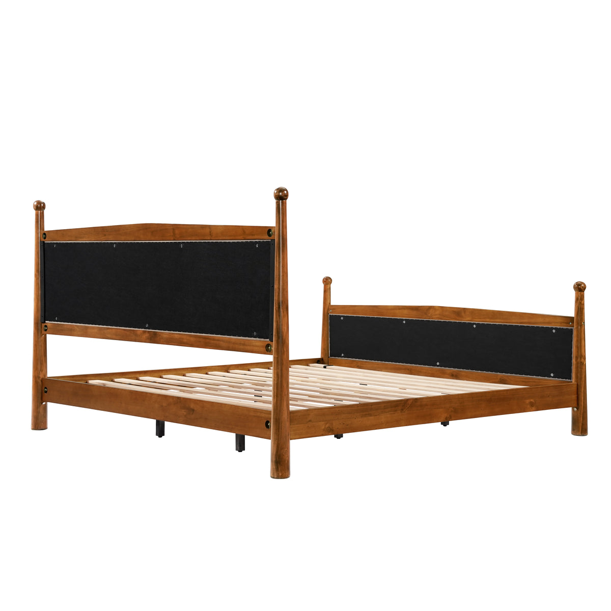 King Size Upholstered Platform Bed Frame