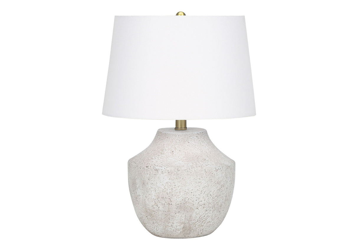 Lighting, Modern Table Lamp, Concrete - Cream - Best Buy Furniture