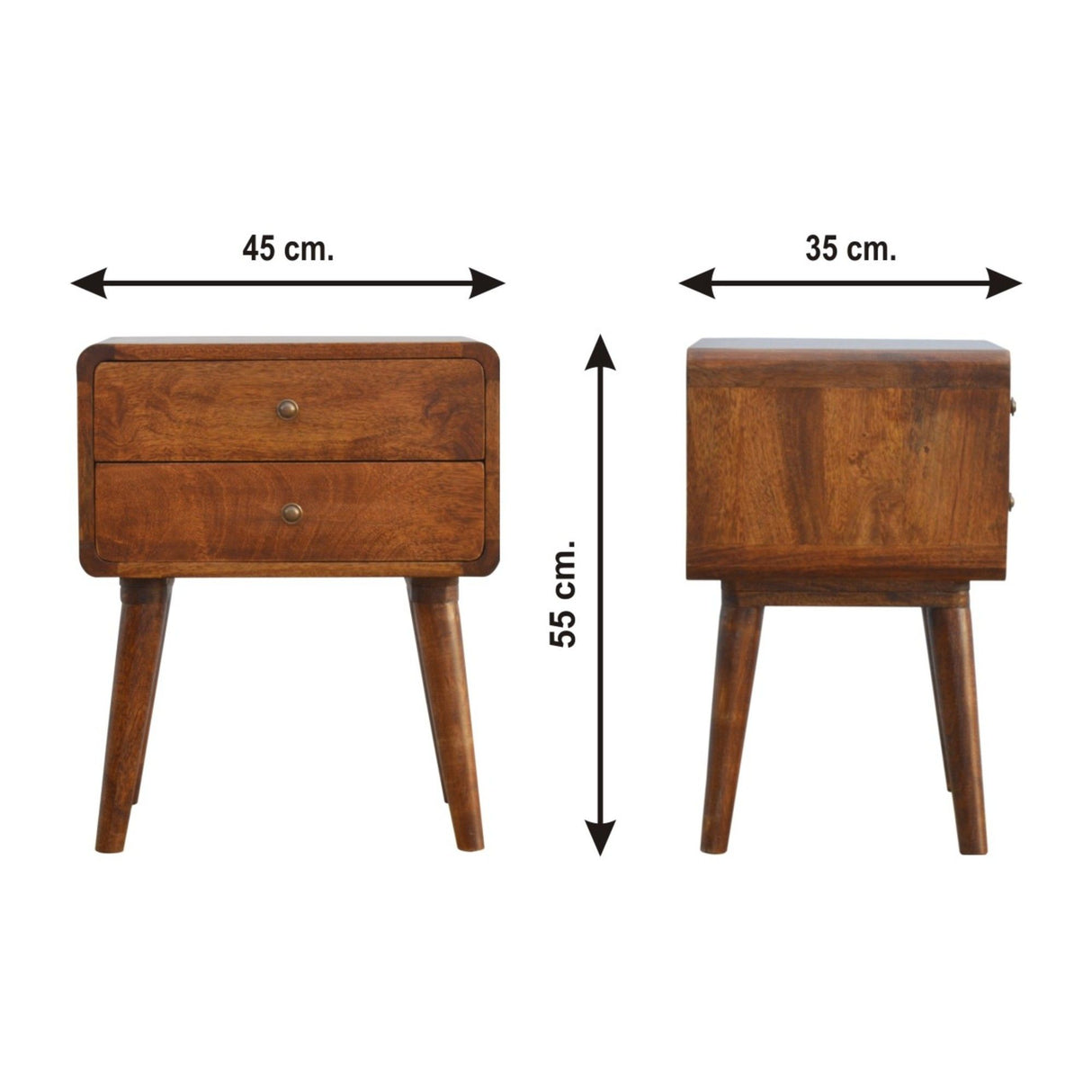 Curved Nightstand