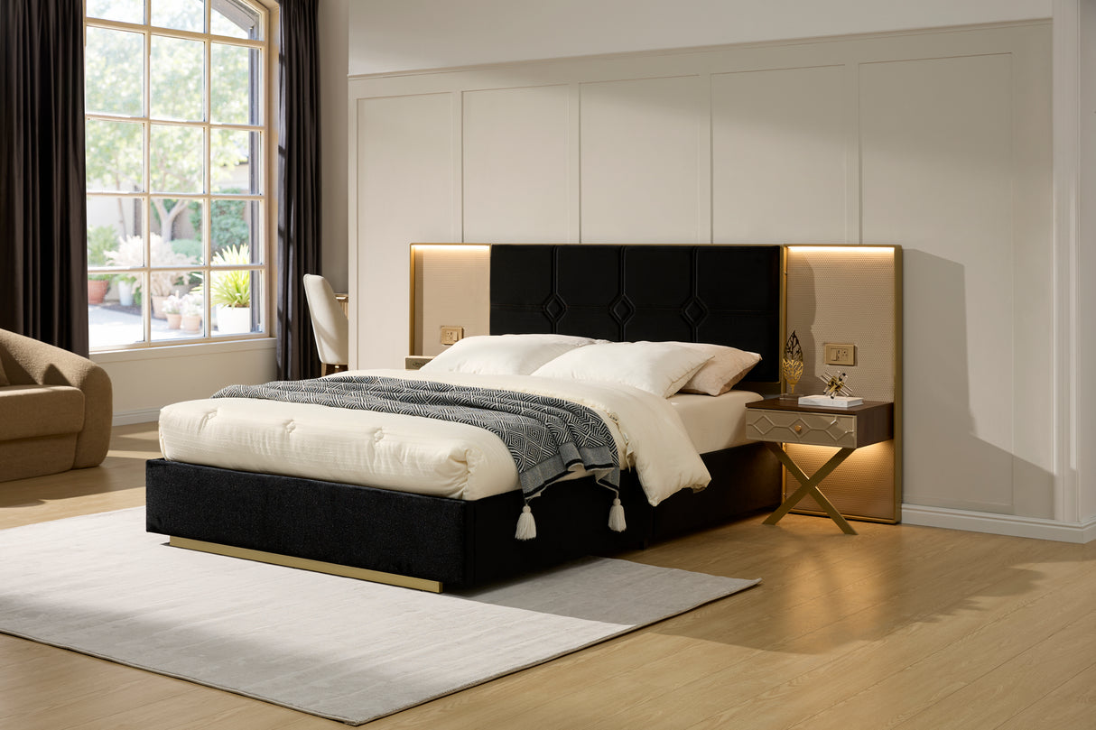 Luxurious Queen Platform Bed Frame