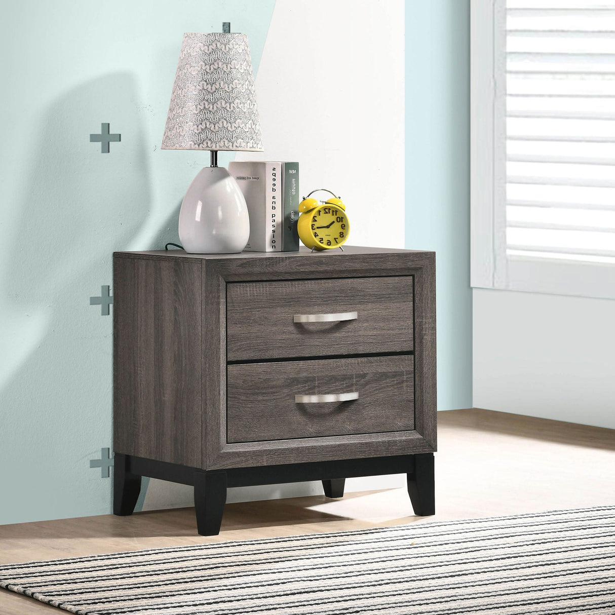 Stephan - 2 Drawer Nightstand - Oak