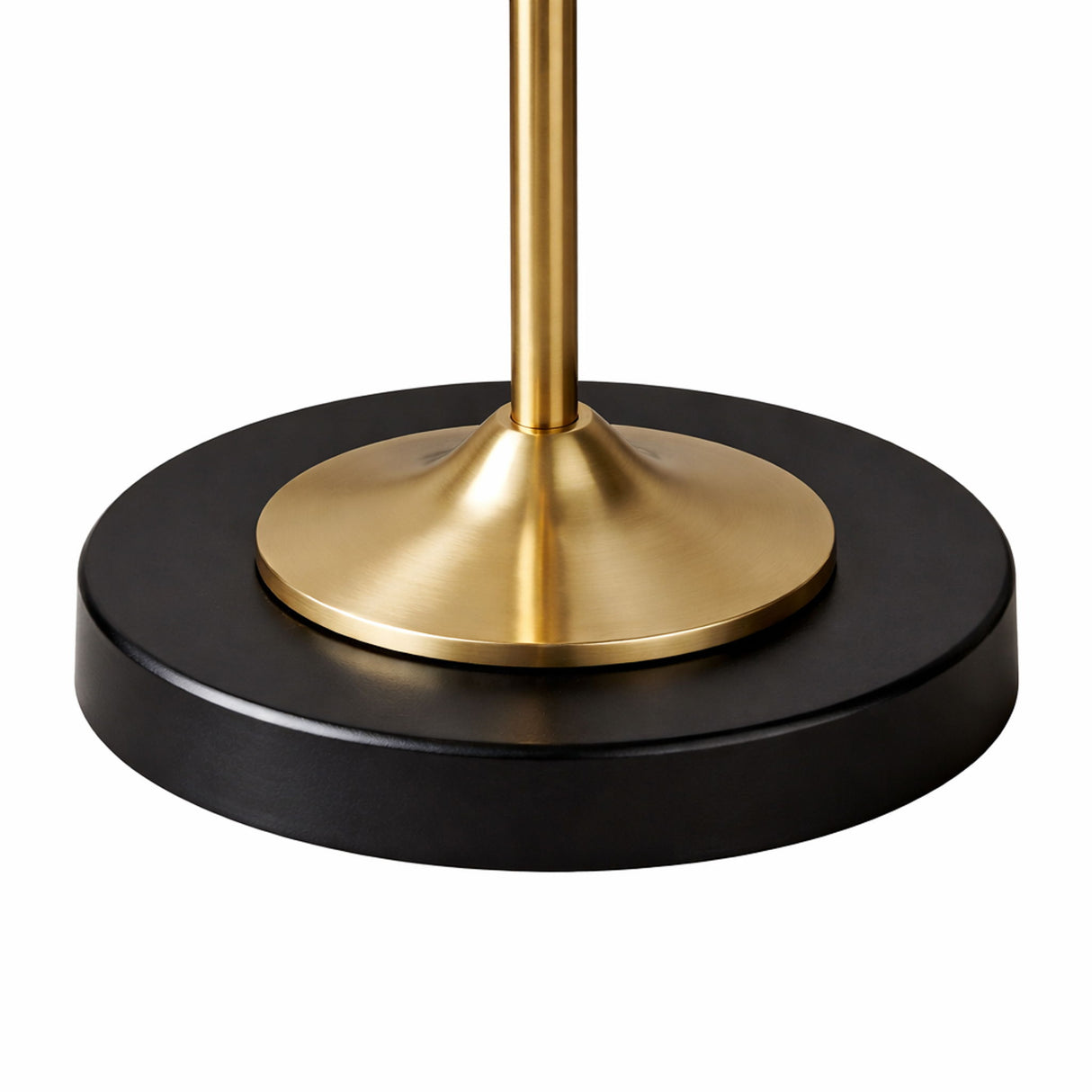 Axis - Floor Lamp With 4 Way Switch Double Spots With Base - Black / Gold