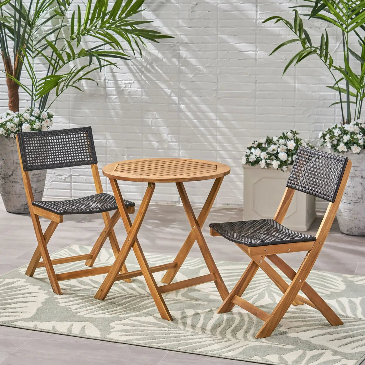Evergreen - Outdoor Dining Set With Dining Table And 2 Chair - Best Buy Furniture