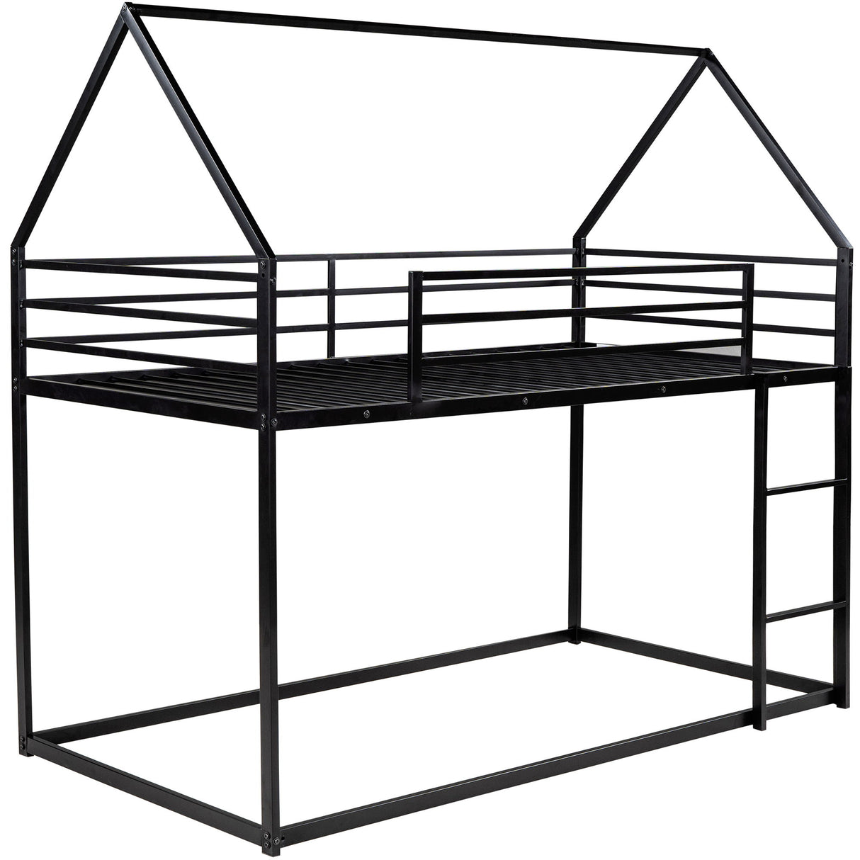 House Bunk Bed With Built In Ladder