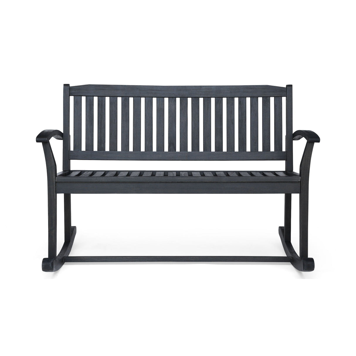 Baxter - Rocking Loveseat - Dark Gray - Best Buy Furniture