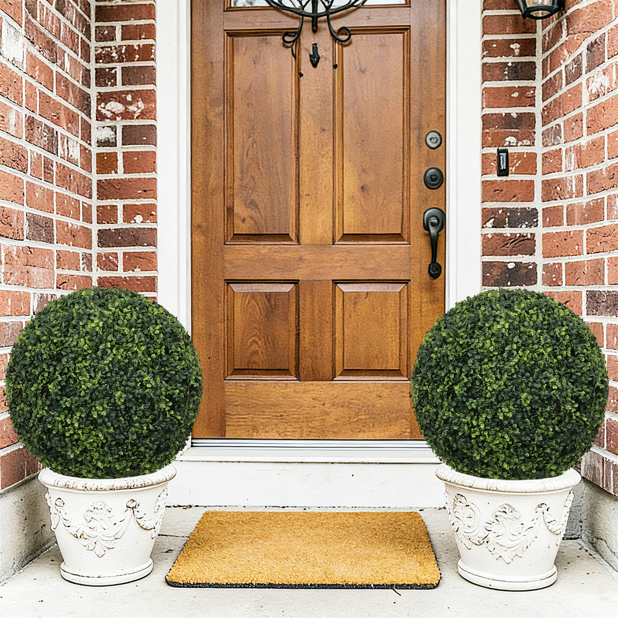 18.5In Dark Artificial Topiary Balls