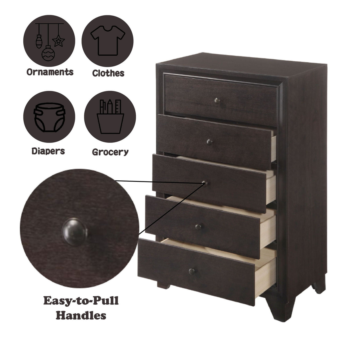 Madison - Chest - Espresso - Best Buy Furniture