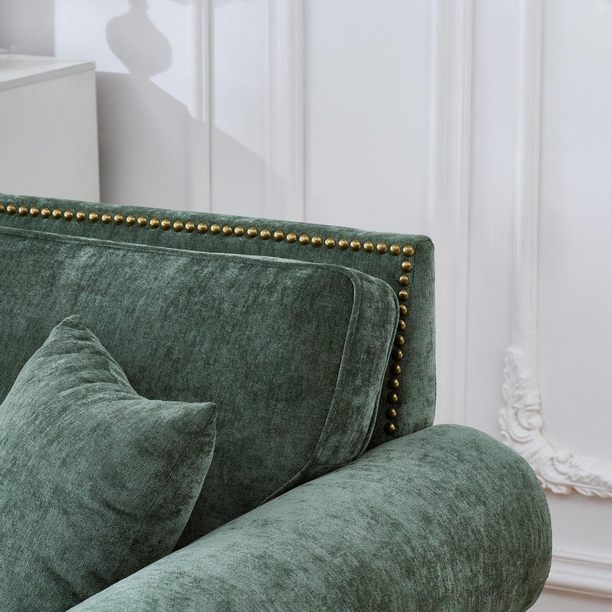 2 Seater Sofa With Rolled Arms, Tufted Upholstered Couch