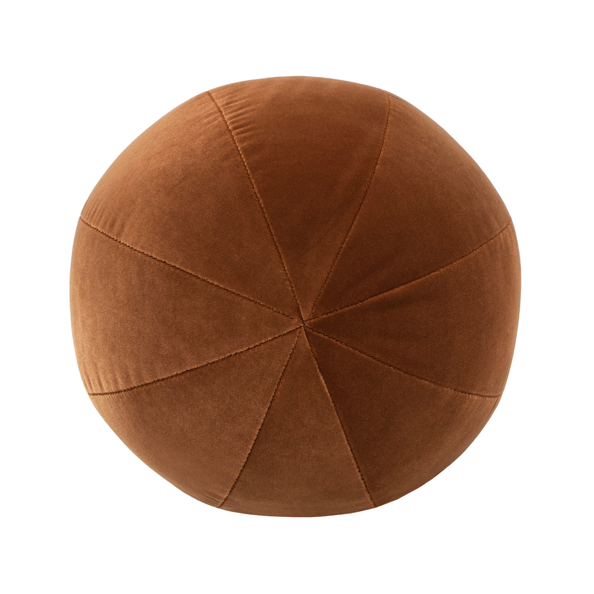 Luna 12" Round Sphere Accent Ball Throw Pillow - Burnt