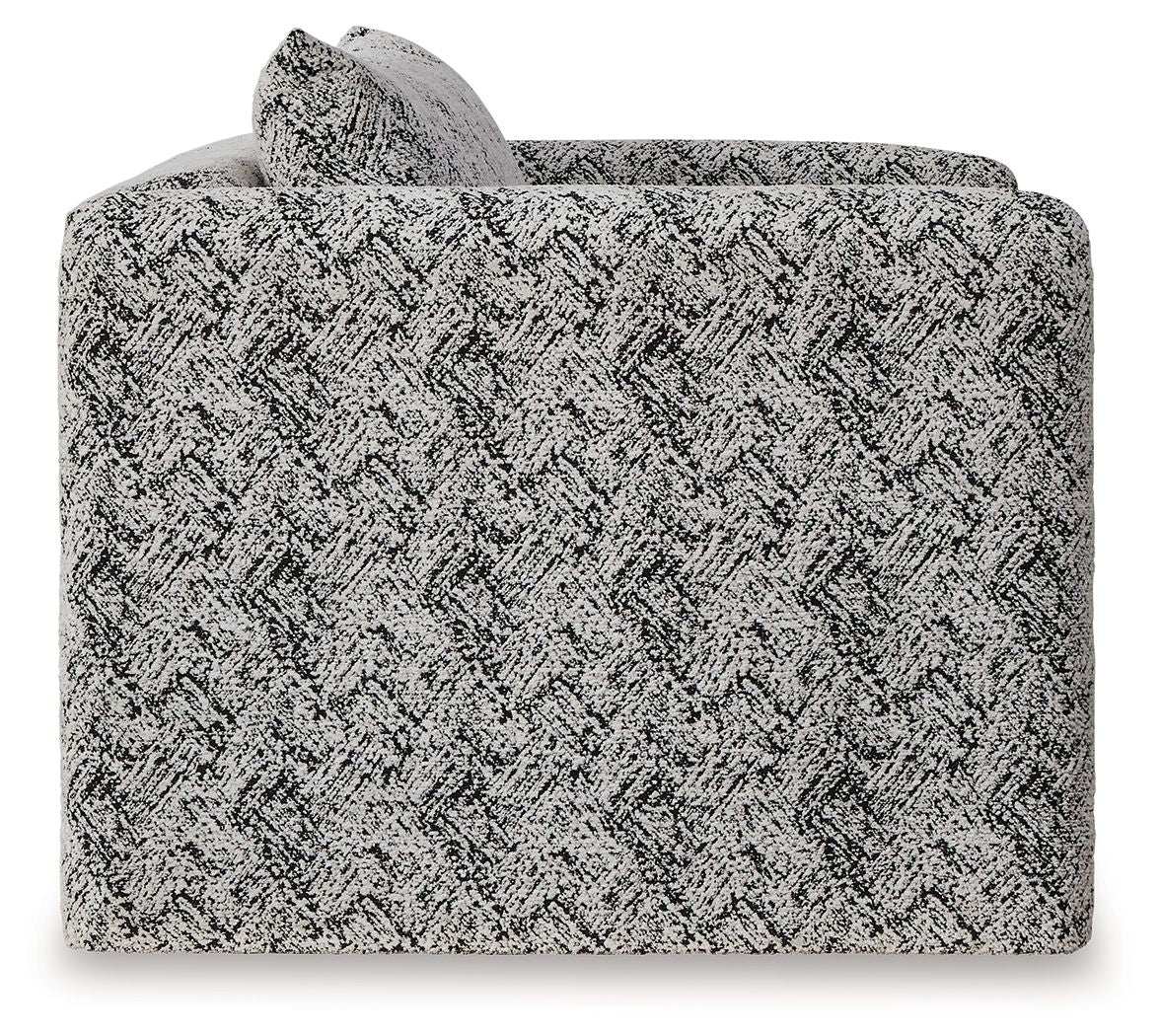 Kenbell - Accent Chair - Black / White - Best Buy Furniture